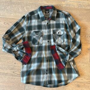 Men's Hurley flannel button down longsleeve, size large